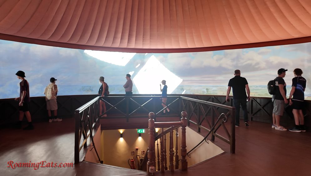 The interior of the Waterloo Panorama, a 360-degree painting