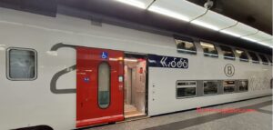 A train at Leuven station