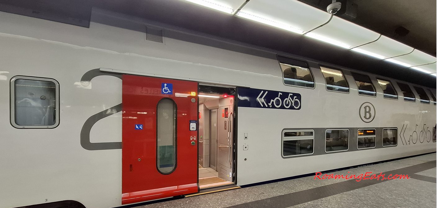 A train at Leuven station