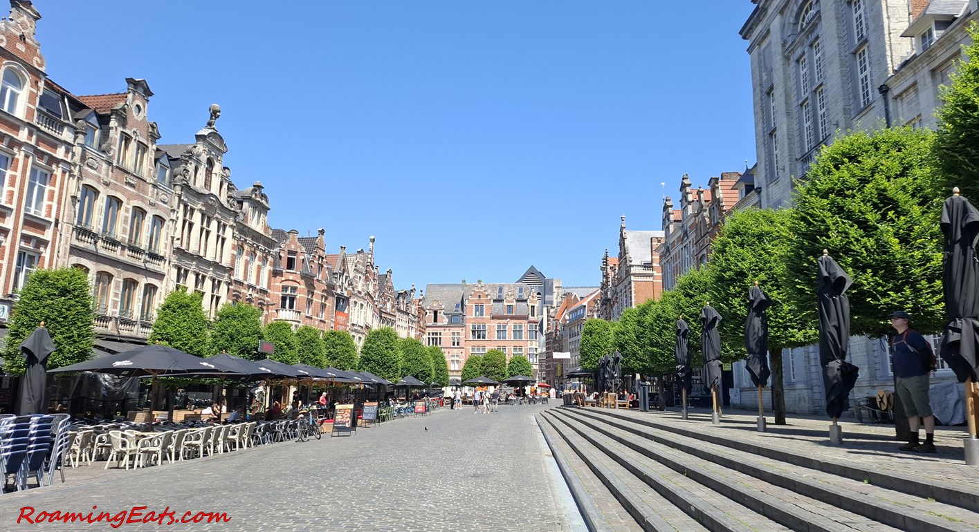 The Oude Markt, Leuven's cobblestone square lined with bars