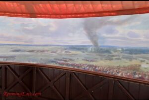Detail of the 360-degree Panorama painting at Waterloo