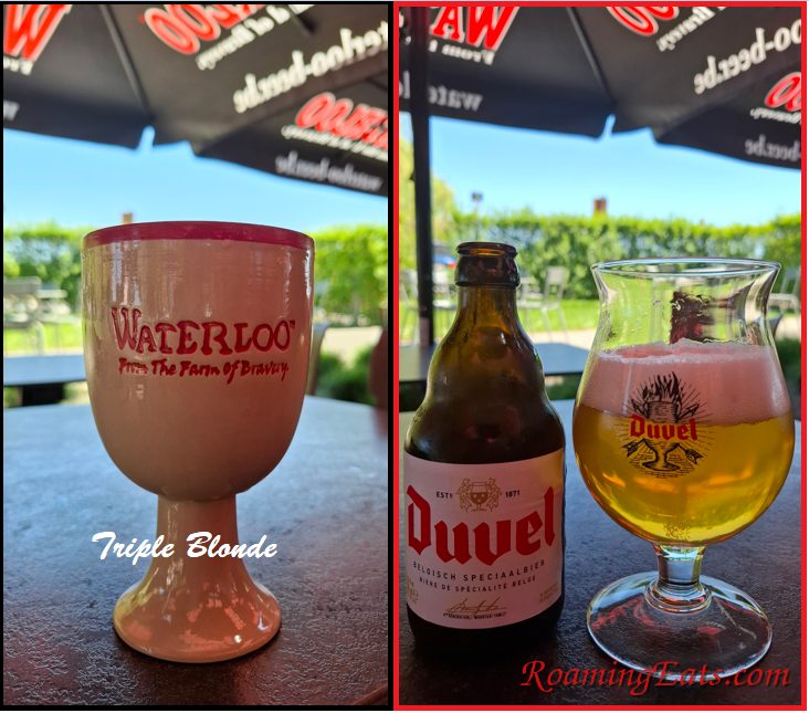 Waterloo beer served in a ceramic chalice